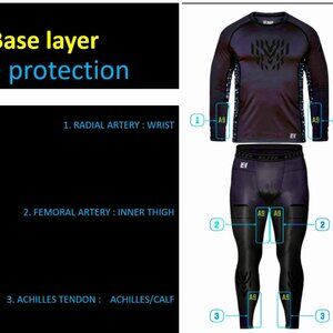 Elite Hockey Protective Compression Pants, Men's/Sr Size Medium